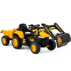 12V Battery Powered Construction Vehicles, Yellow